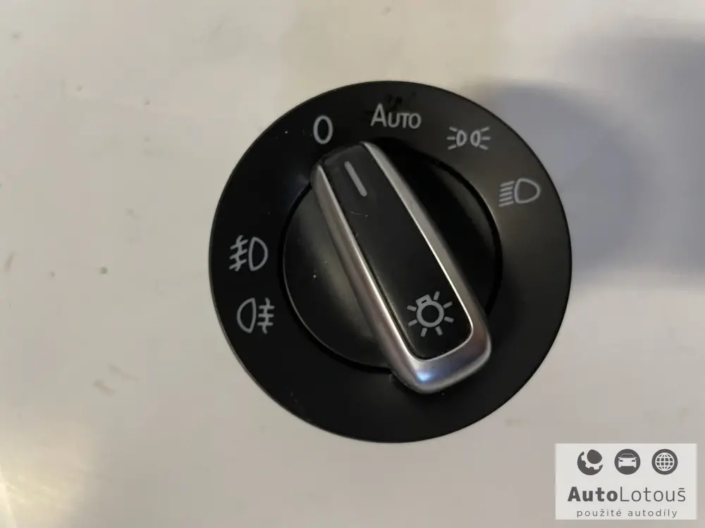 Vypínač světel VW Passat B6/B7 chrom Spínač světel Volkswagen, Seat 3C8941431A