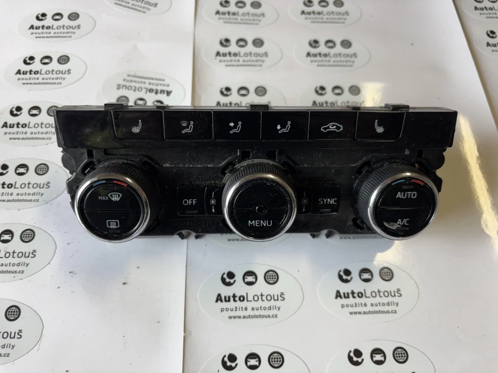 Panel ovládání klimatizace 5E0907044AQ 5E0 907 044 AQ ŠKODA OCTAVIA 3