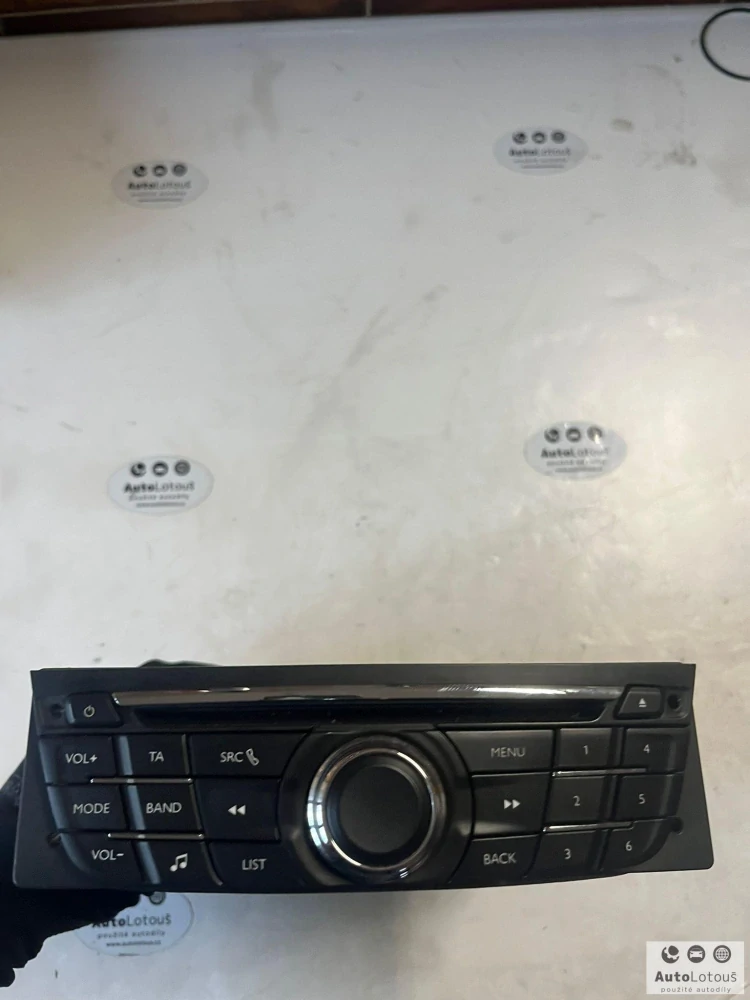Rádio Citroen, Peugeot 98041965ZD01 (bez kódu)