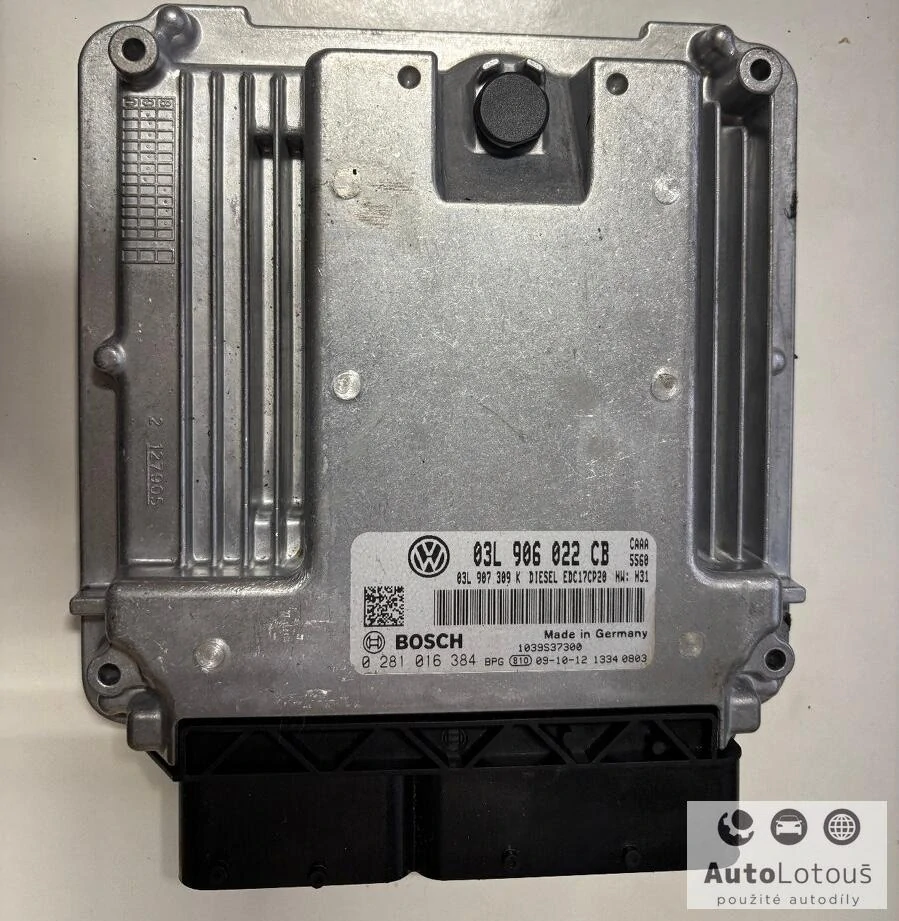 03L906022CB, 0281016384, VW T5,1 2,0tdi jednotka motoru 03L 906 022 CB