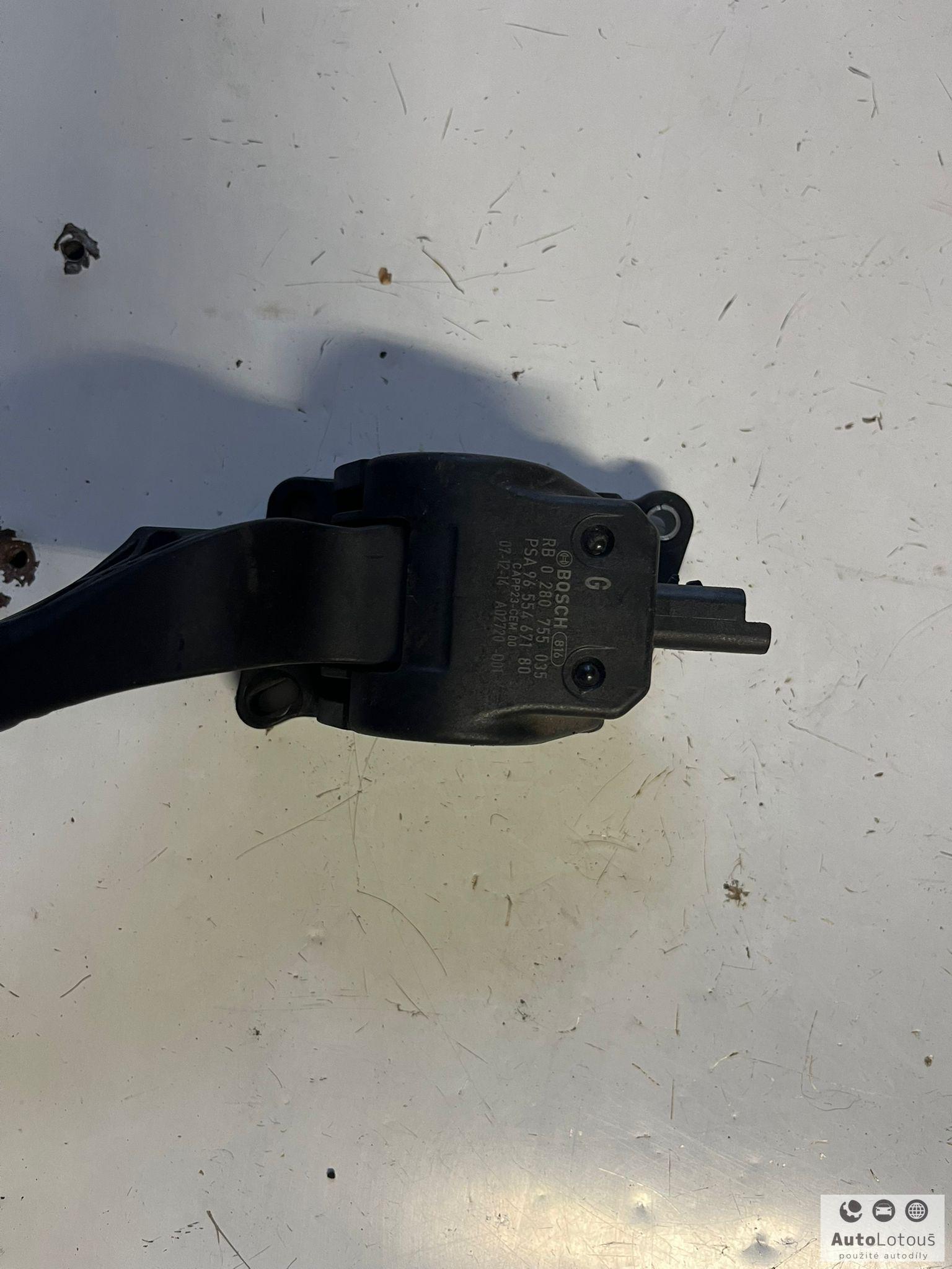 Plynový pedál Citroën Peugeot Bosch 9655467180