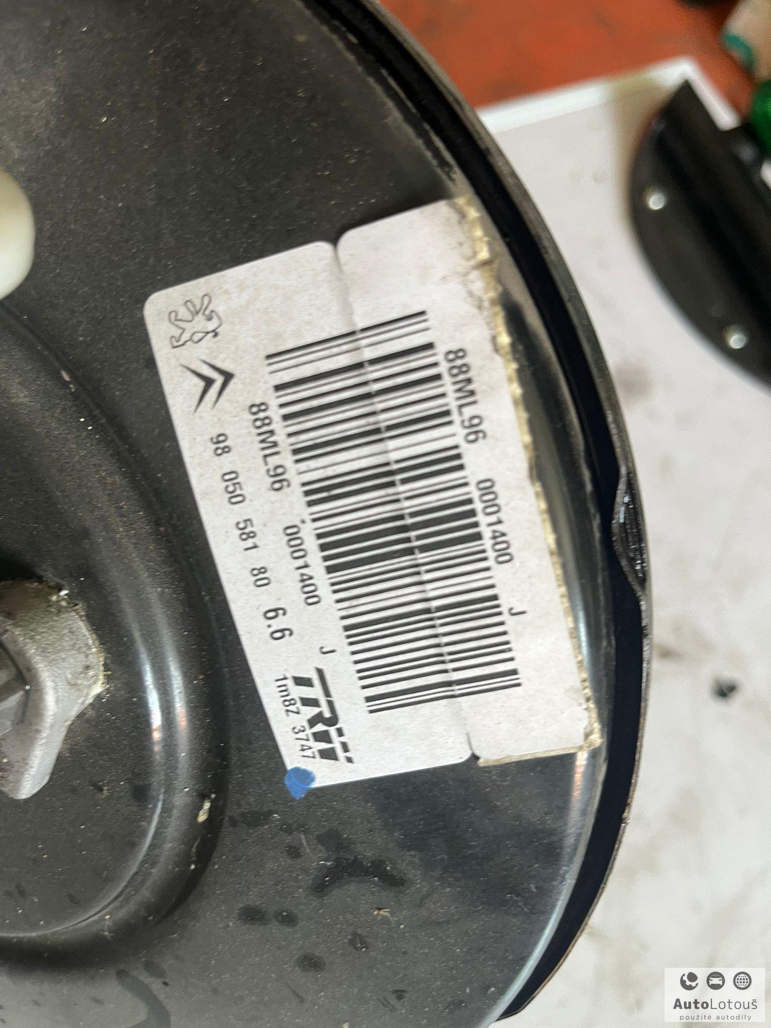 Posilovač brzd Peugeot 208, 9805058180