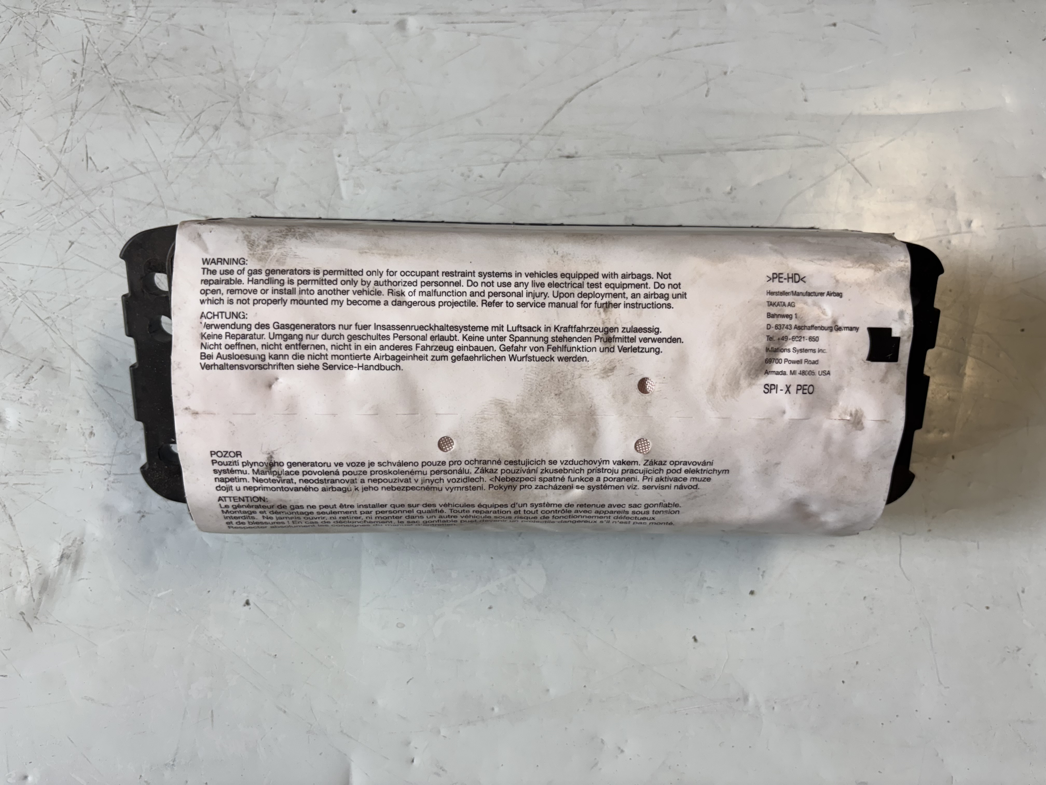 5L0880208 Airbag spolujezdce ŠKODA OCTAVIA/YETI