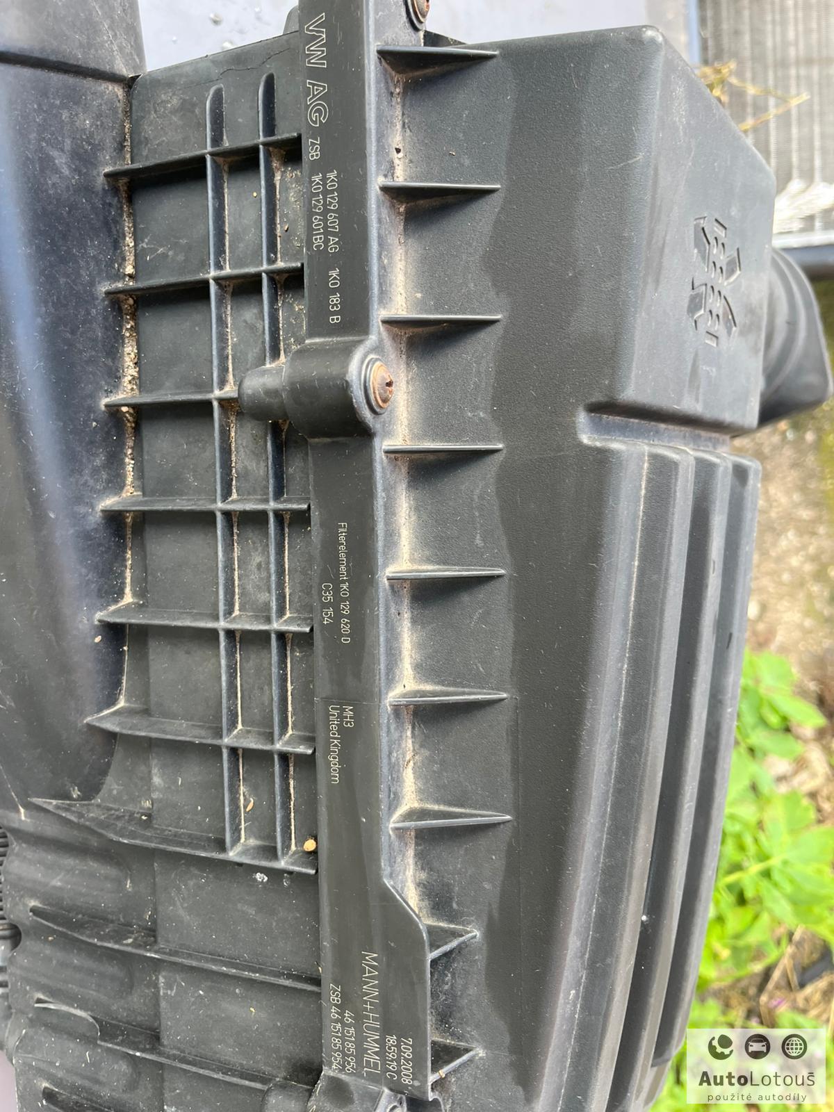 Obal vzduchového filtru 1K0129607AG 1K0129601BC