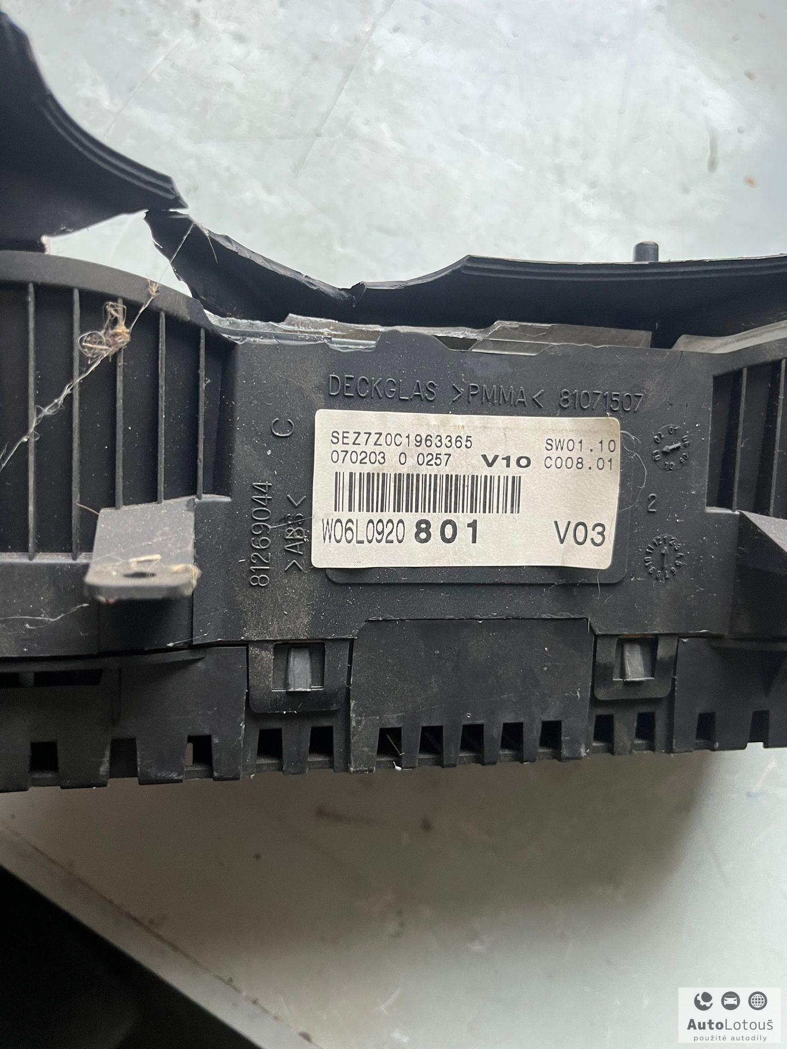 Budíky Seat Ibiza W06L0920801