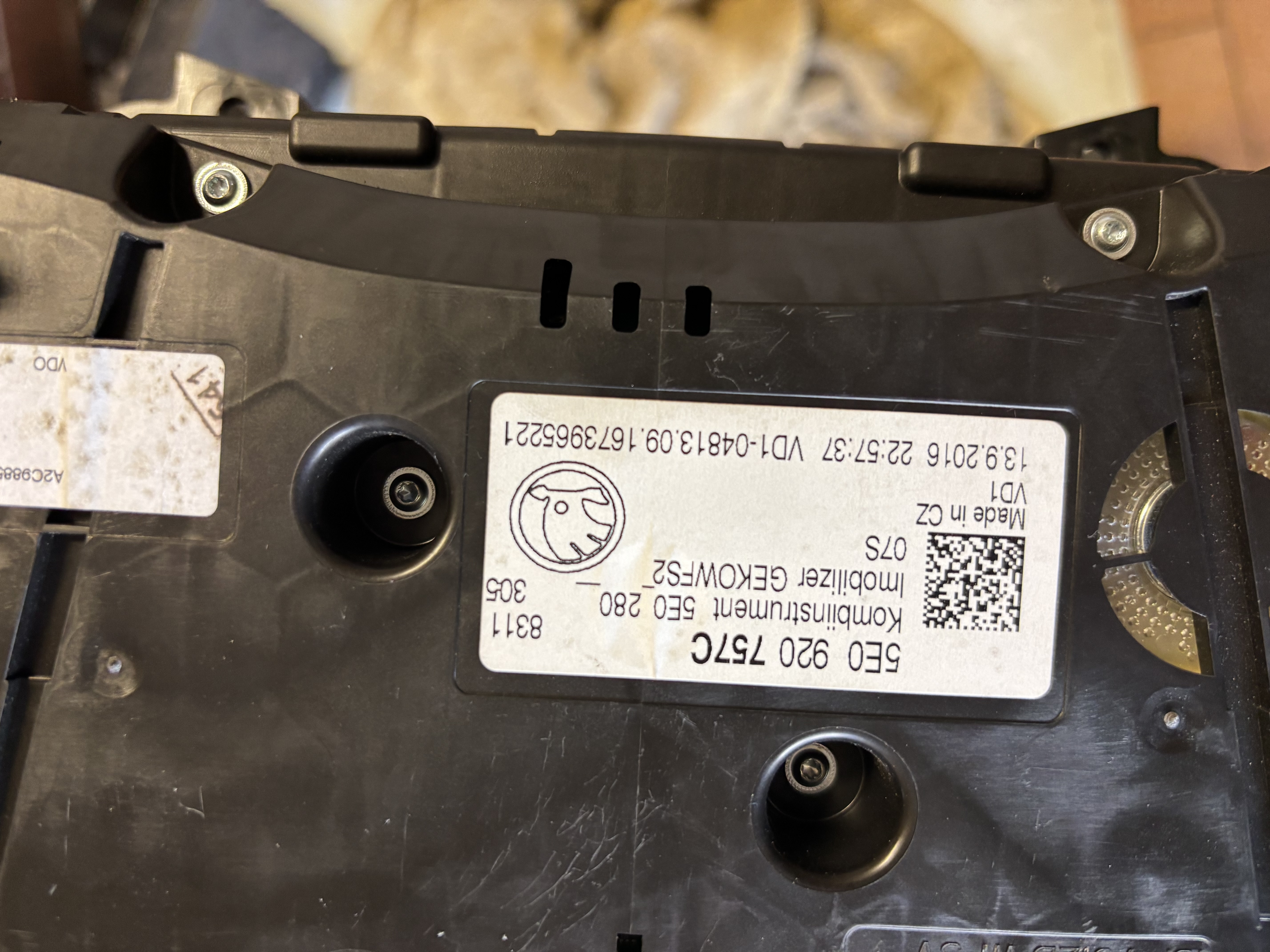 Budíky Škoda Octavia 3 RS 2,0Tdi CUNA/CUPA 5E0920757C 5E0 920 757 C