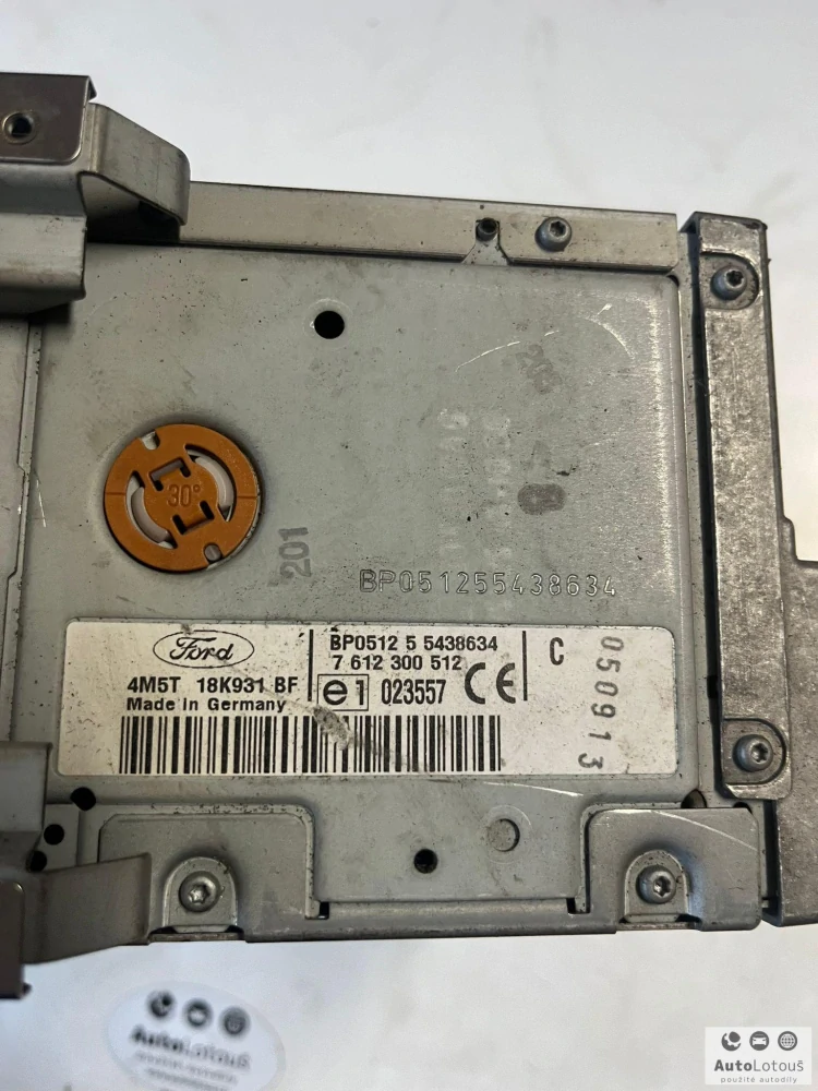 Rádio Ford 4M5T18K931BF (bez kódu)