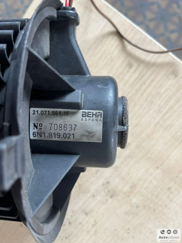 Ventilátor topení VW POLO, 6N1819021