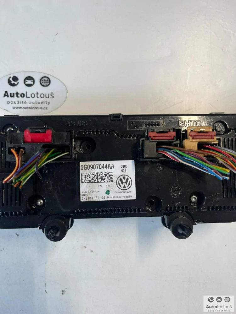 Panel klimatizace VW 5G0907044AA