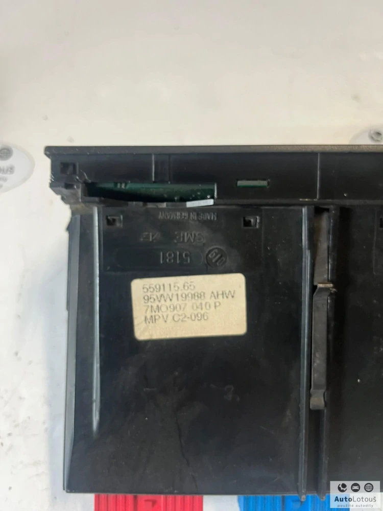 Panel ovládání klimatizace VW Ford 7M0907040P