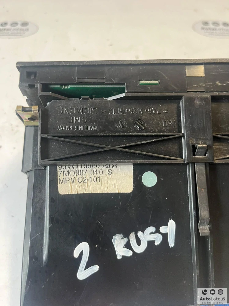 Panel ovládání klimatizace VW Ford 7M0907040S