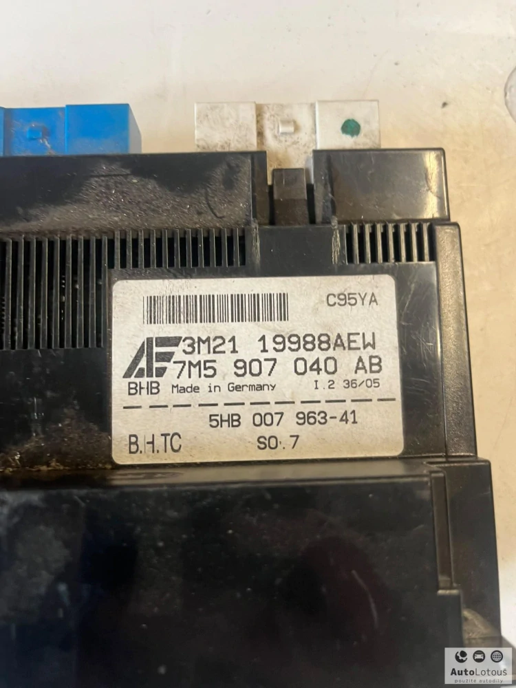 Panel ovládání klimatizace Ford Galaxy 7M5907040AB