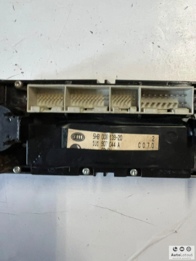 Panel ovládání klimatizace Škoda 1U1907044A