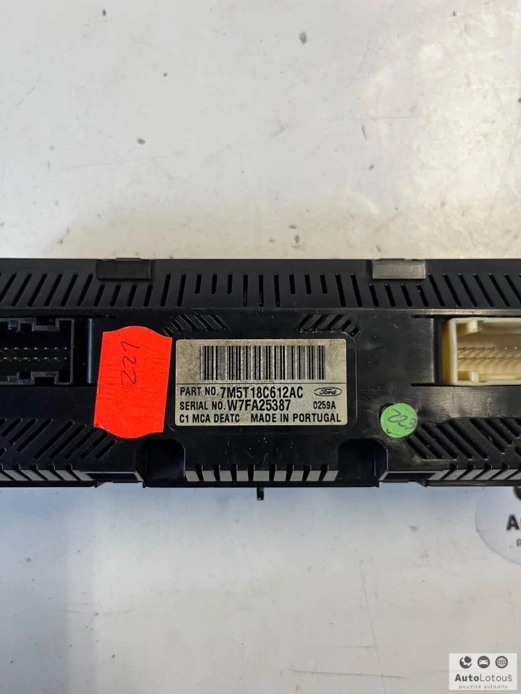 Panel ovládání klimatizace 7M5T18C612AC 