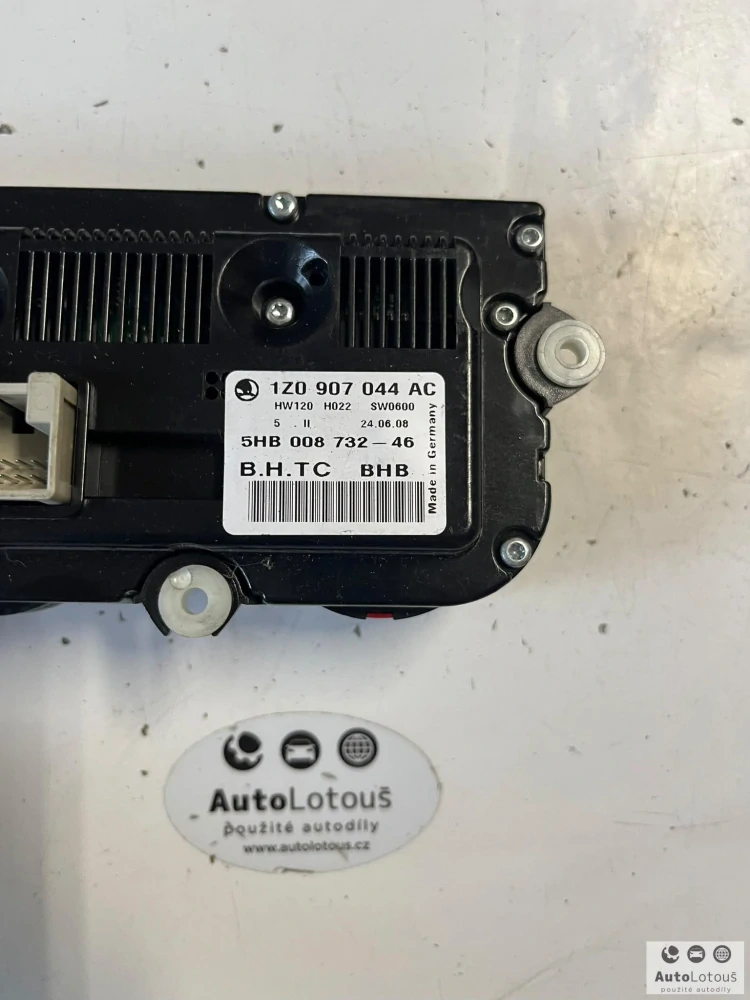 Panel ovládání klimatizace 1Z0907044AC