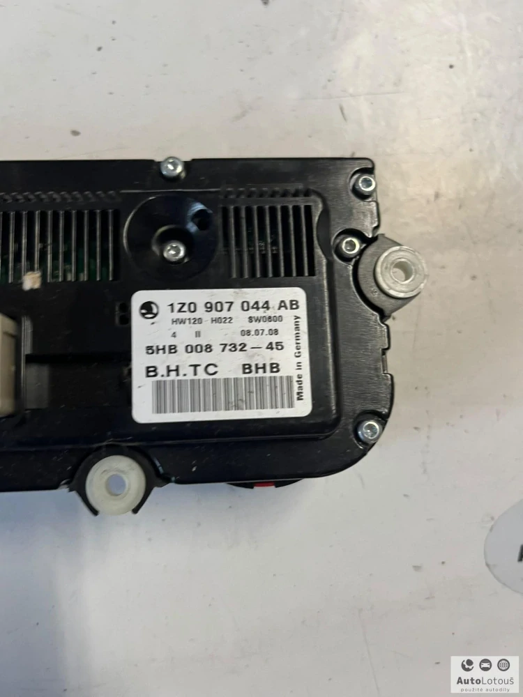 Panel ovládání klimatizace 1Z0907044AB