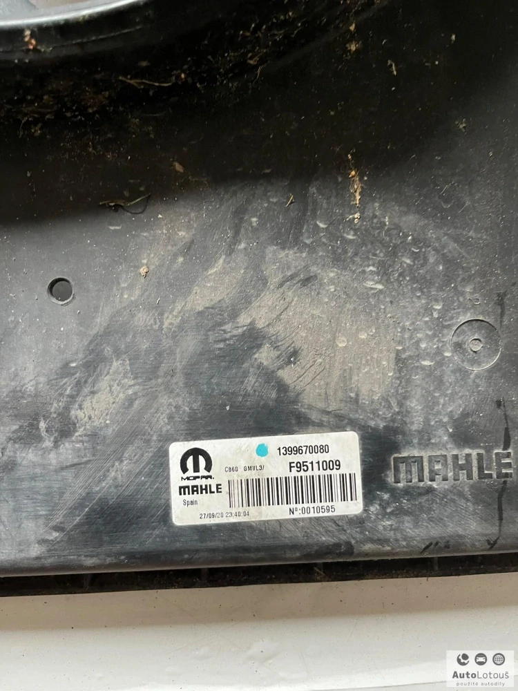 Ventilátor chlazení 1399670080 F9511009