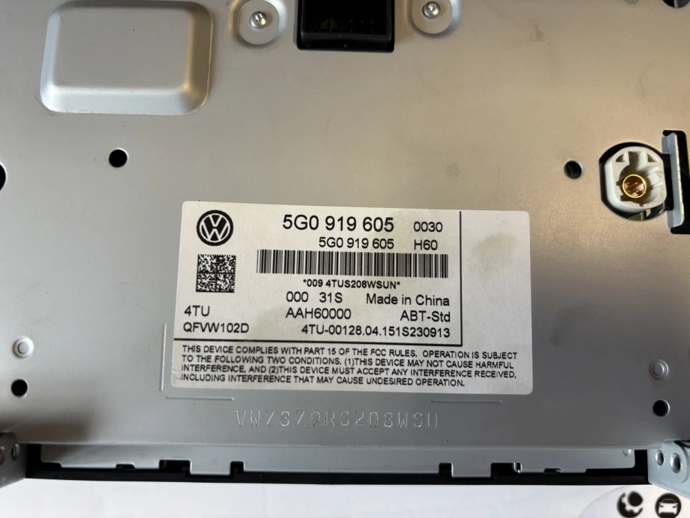 rádio - display VW Golf VII 5G0919605 5G0 919 605