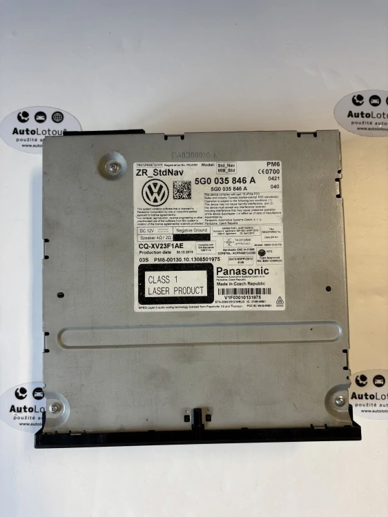 Řídící jednotka autorádia / navigace 5G0035846A 5G0 035 846 A