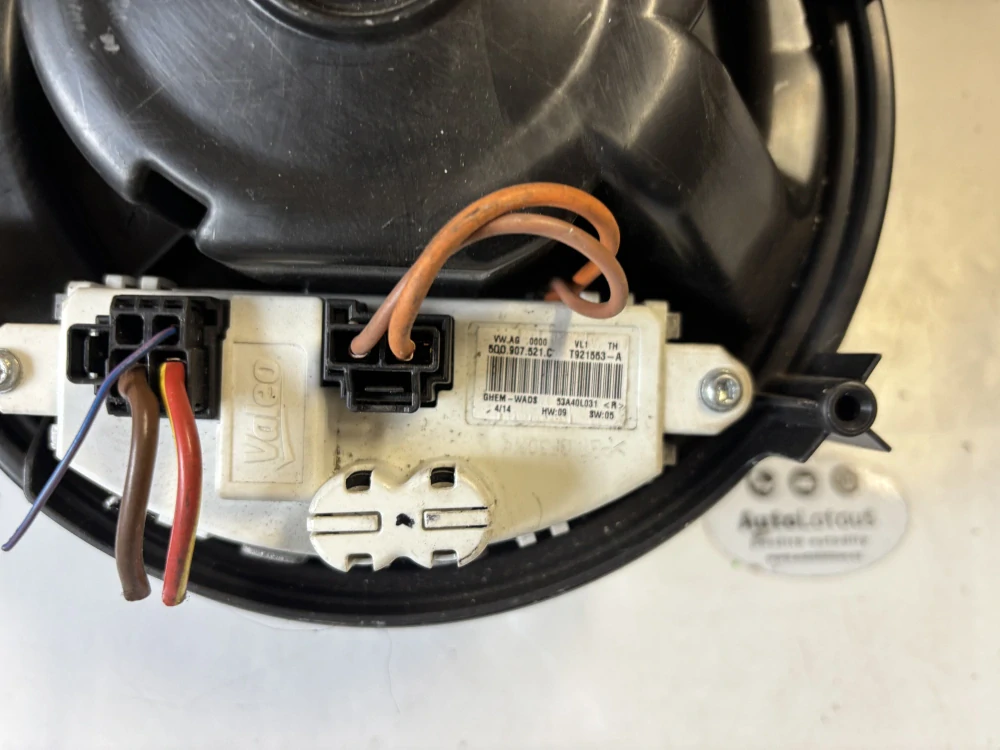 5Q1819021B 5Q0907521C Ventilátor topení s regulátorem Škoda Octavia 3, Golf 7