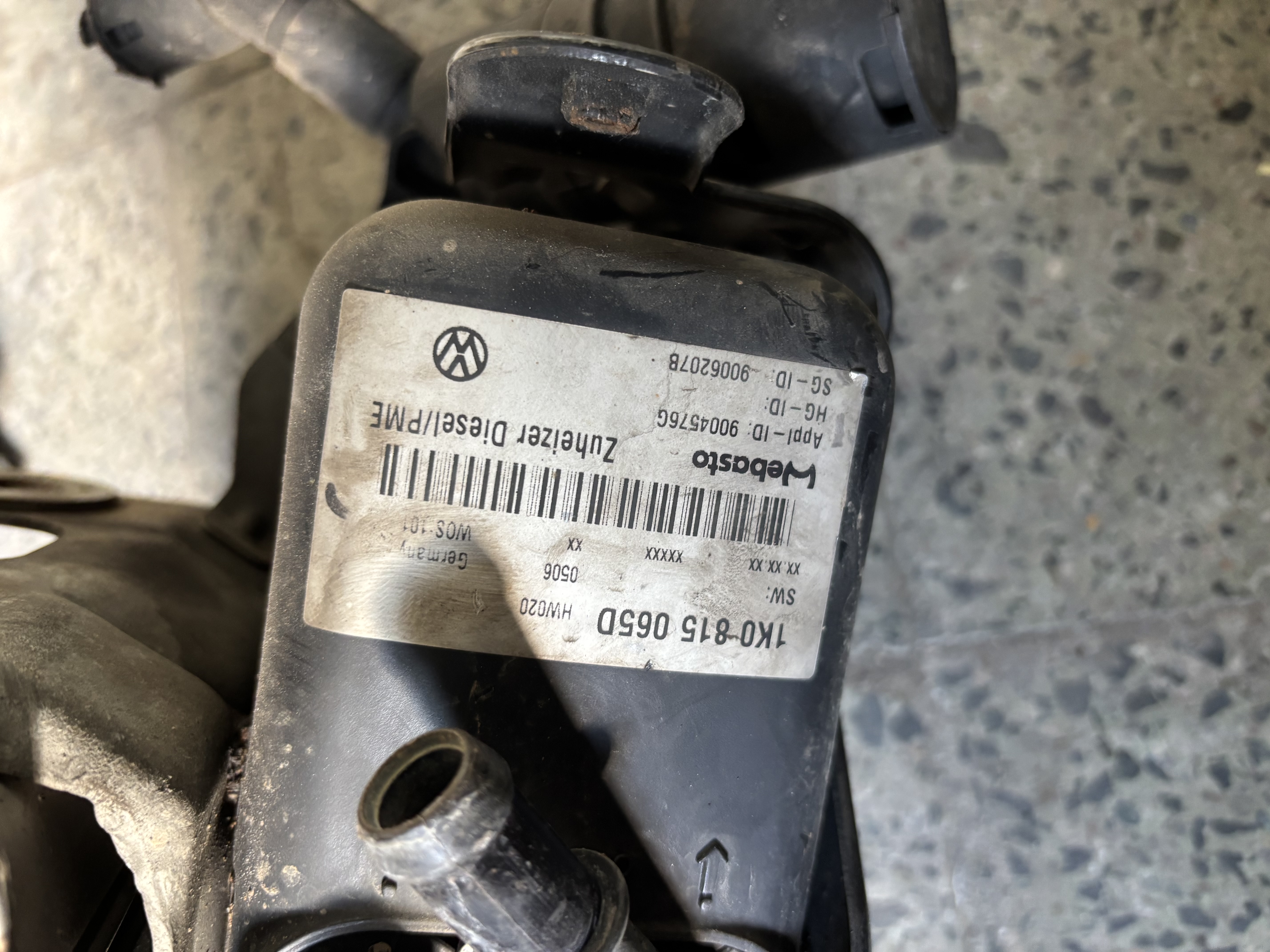 Nezávislé Topení Webasto VW 1K0815065D Thermo Top V