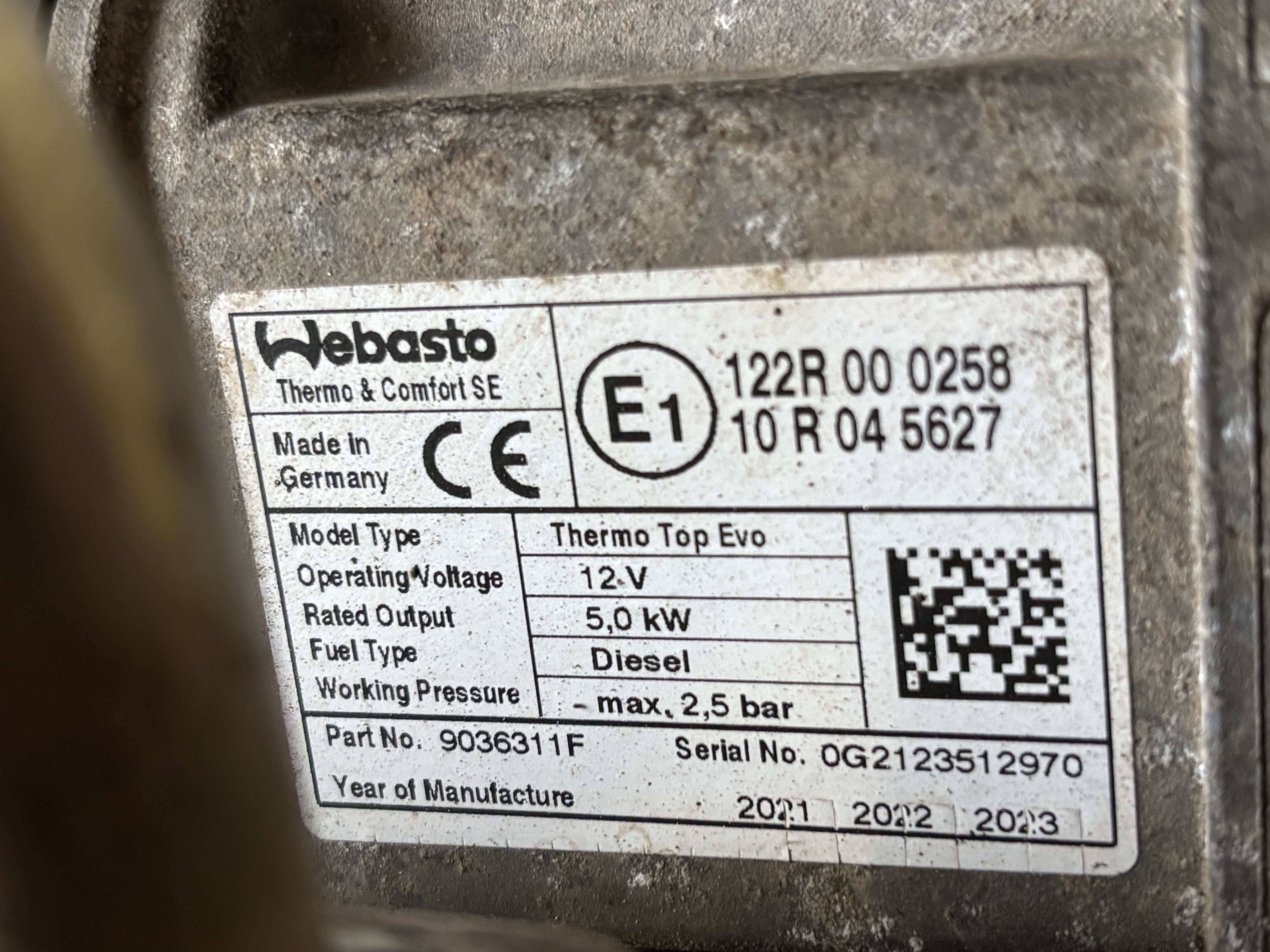 VW Transporter T6 7H facelift r.v. 2021 webasto 7LA815071B