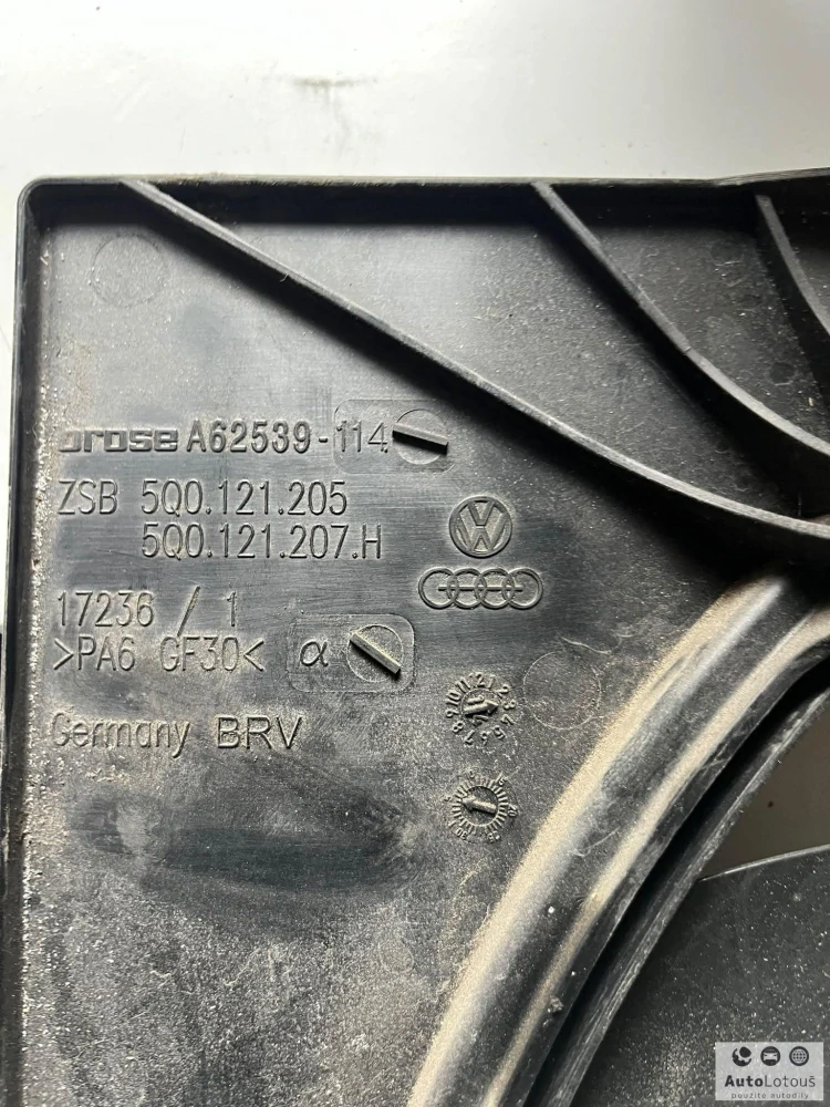 Ventilátor chlazení 5Q0959455AL 5Q0121207H