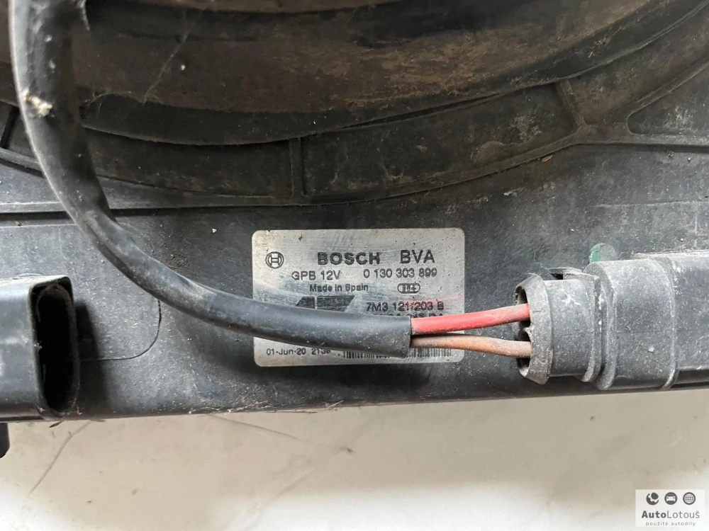 Ventilátor chlazení 0130303878 0130303899