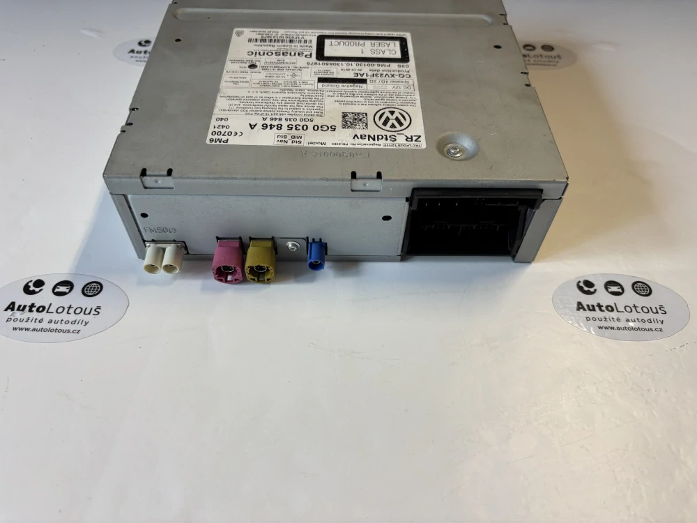 Řídící jednotka autorádia / navigace 5G0035846A 5G0 035 846 A