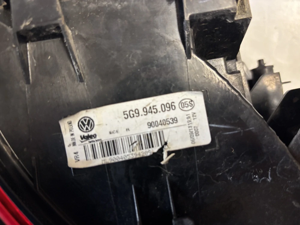 Zadní světlo pravé Golf 7 variant 5G9945096