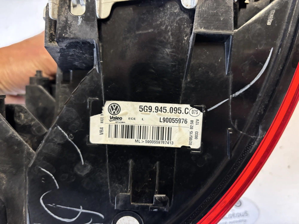 Zadní světlo levé Golf 7 variant 5G9945095C